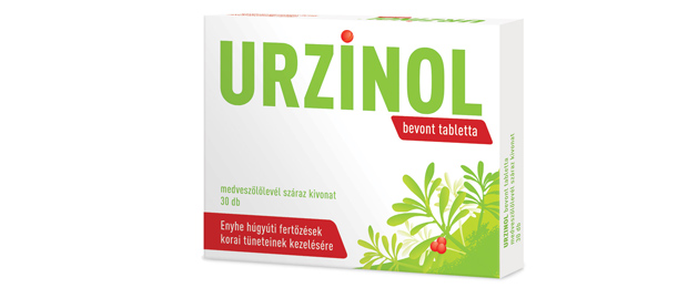 Urzinol packshotnál a kötelező szöveg: Medveszőlőlevélkivonat-tartalmú, vény nélkül kapható hagyományos növényi gyógyszer / Fotó: Phytotec Hungária Bt.