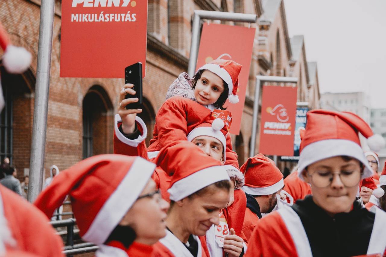 MIkulásfutás résztvevői