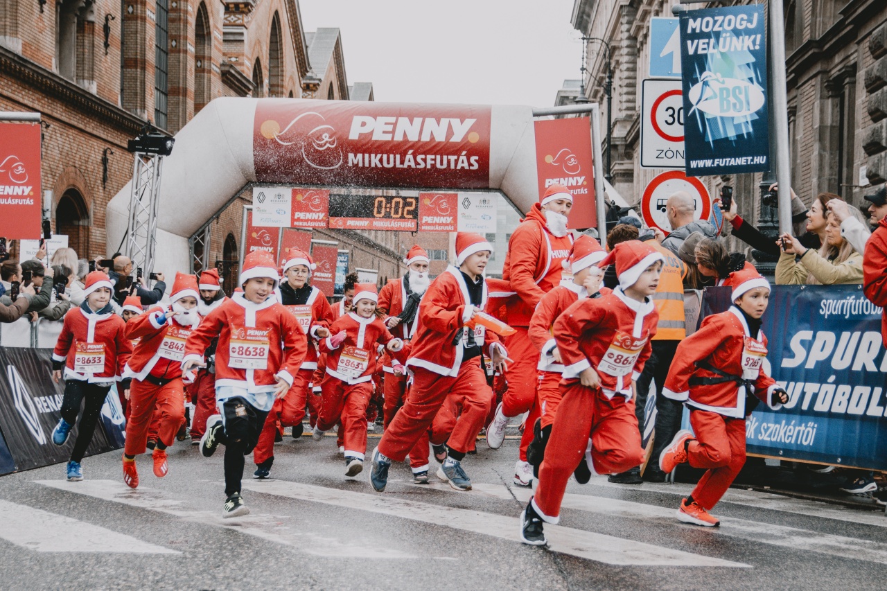 MIkulásfutás résztvevői