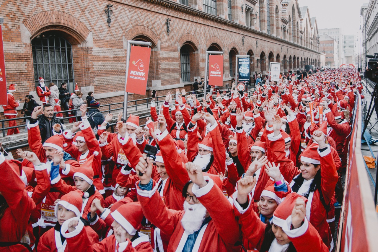 MIkulásfutás résztvevői