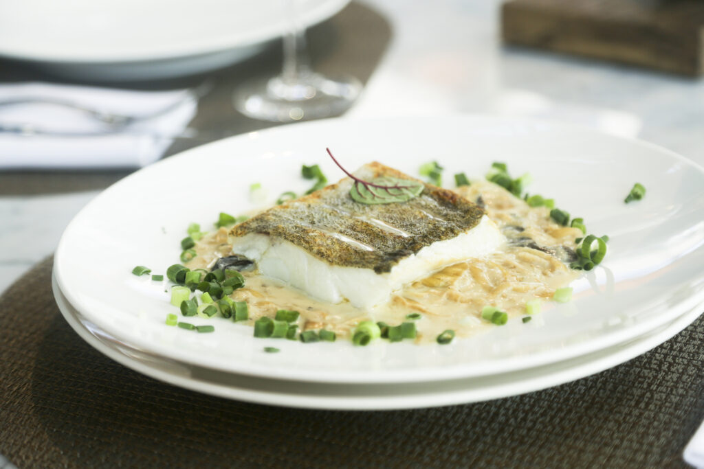 Tejszínes-gombás süllőfilé