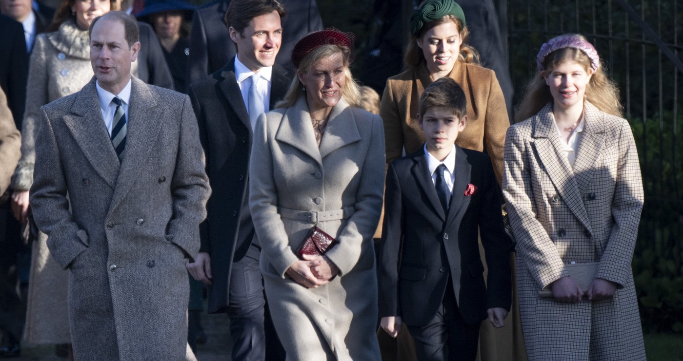 Eduárd herceg, Zsófia hercegné, Jakab wessexi gróf és Lady Louis Windsor