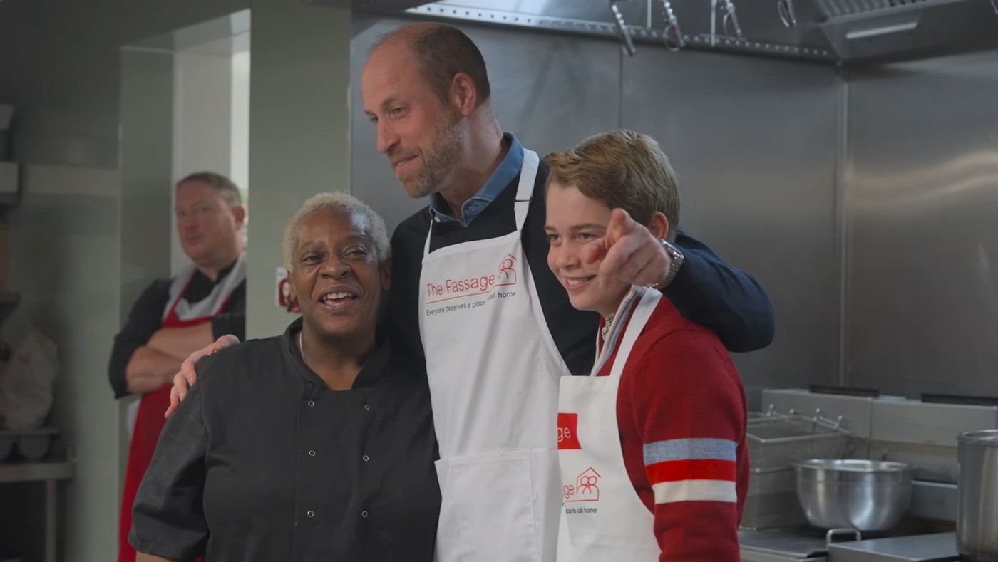 A 12 éves György herceg és édesapja Vilmos walesi herceg