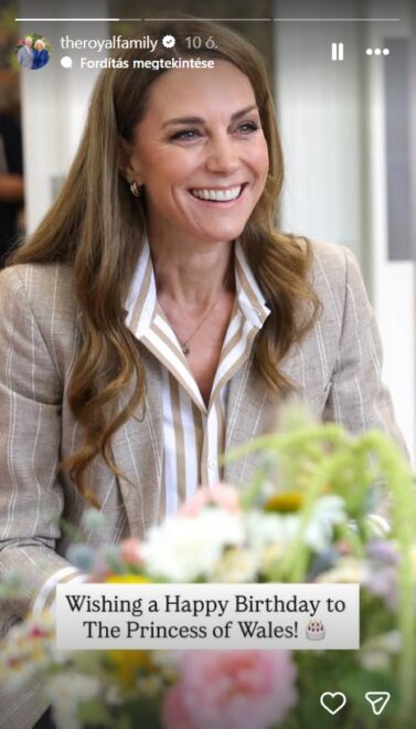 Károly király cuki fotóval kíván boldog születésnapot Katalin hercegnének
