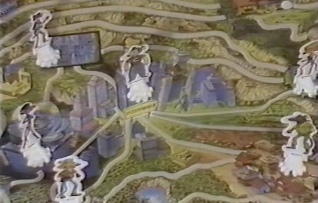 A Macskafogó című társasjáték táblája