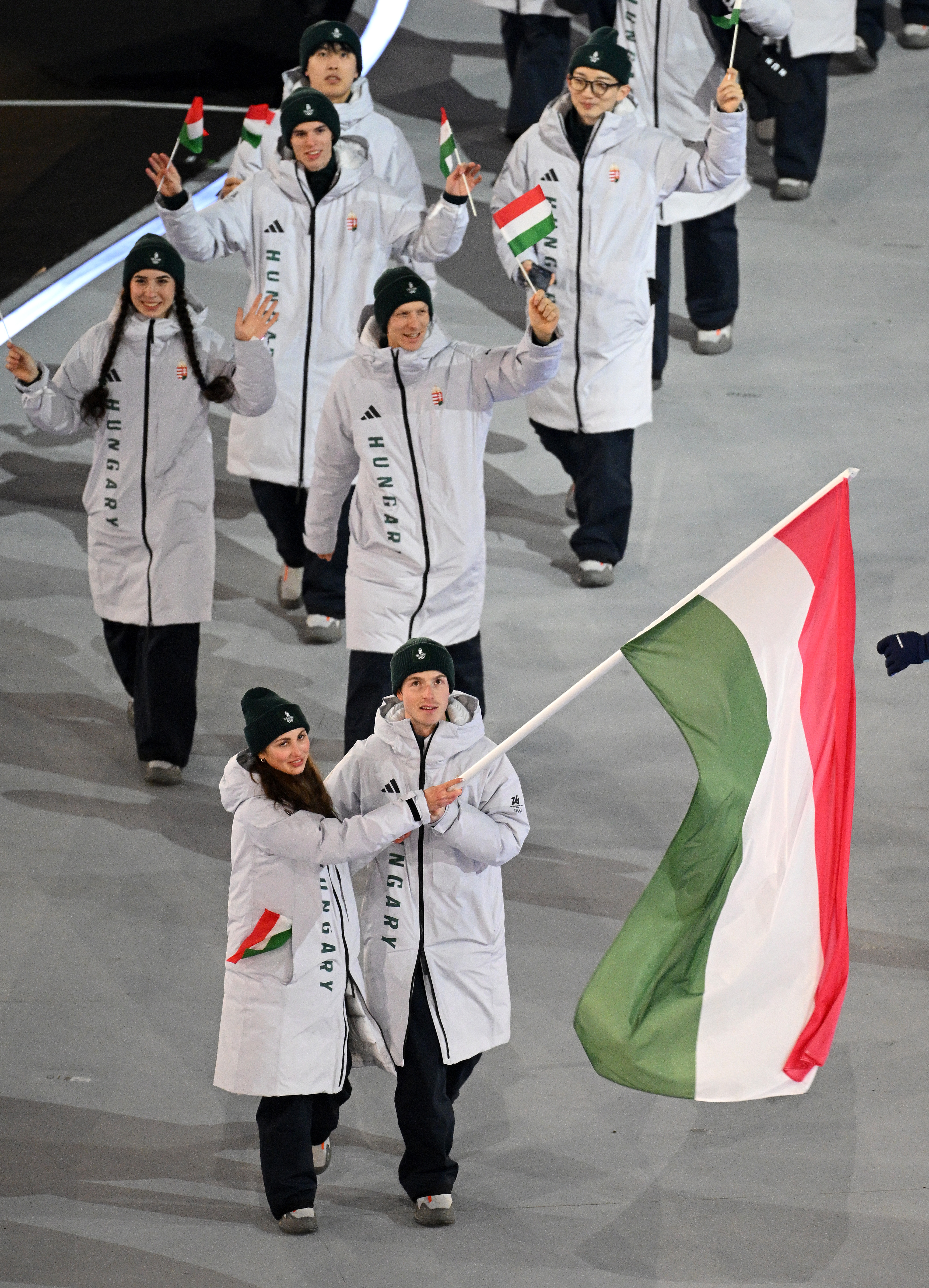 Magyarok a 2026-os téli olimpia megnyitóján (fotó: Getty Images)