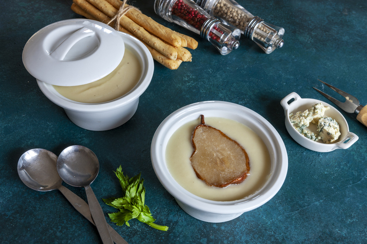 Krémleves körtével