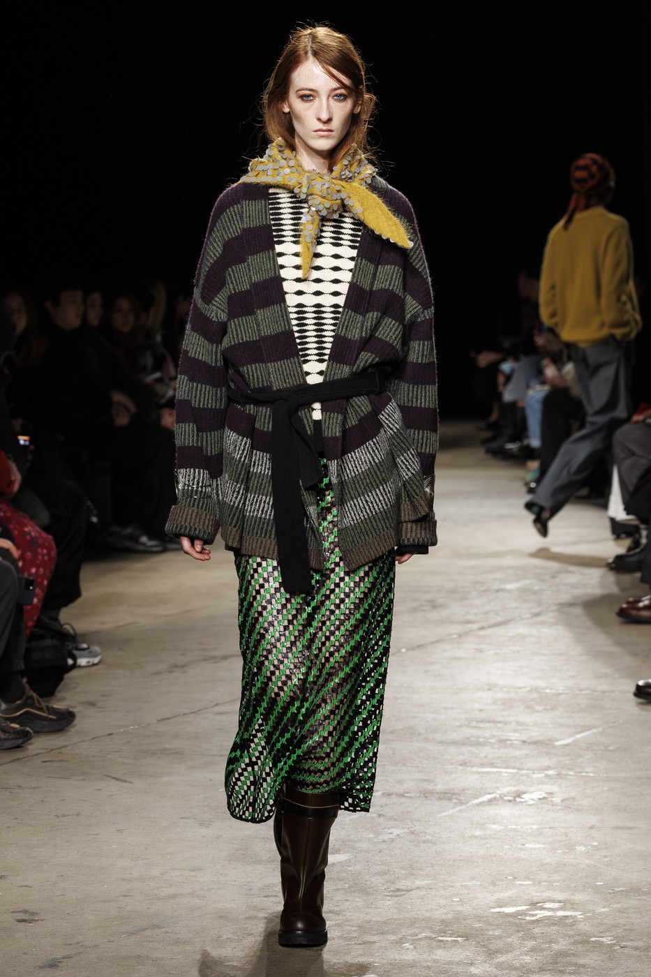 Zankov 2026/27 A/W kollekció egyik modellje a New York-i divathéten