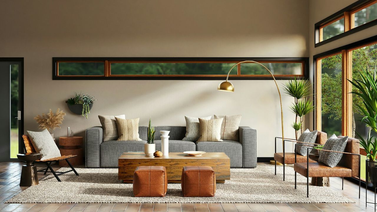 nappali szép lámpával, fotó: Unsplash