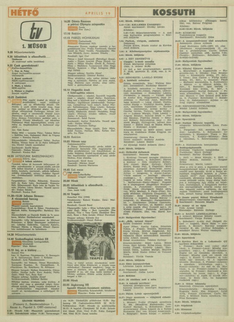 1976-os tévéműsor