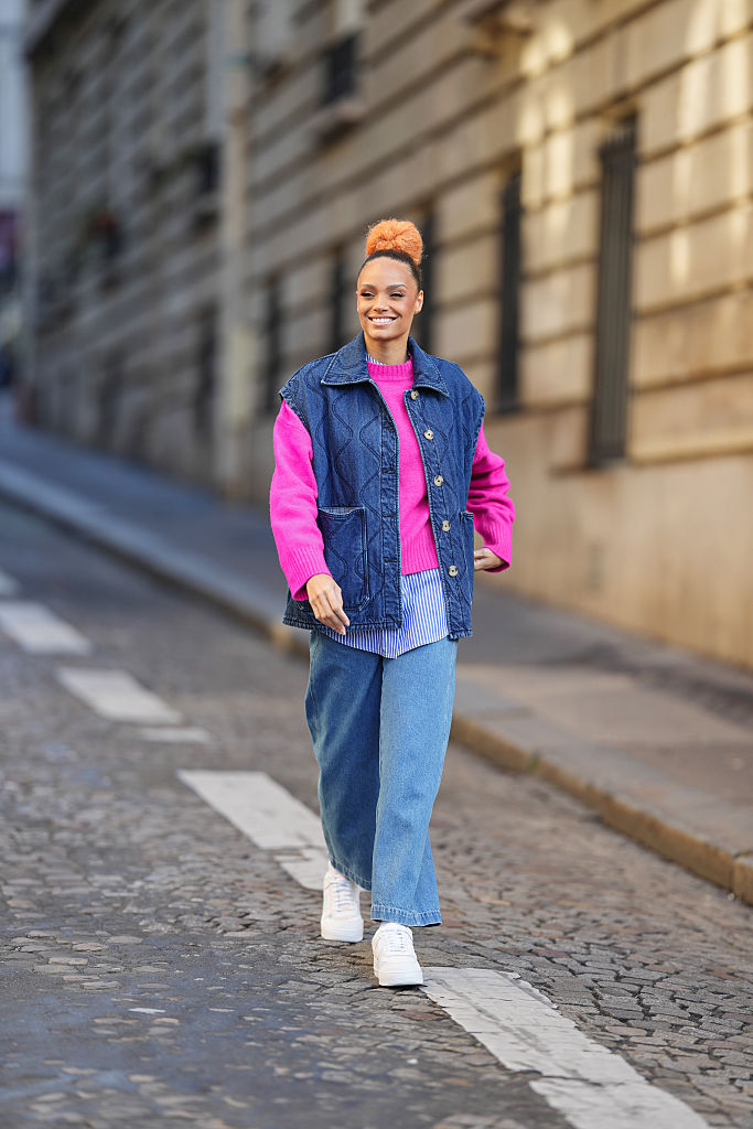 Oversize farmermellény