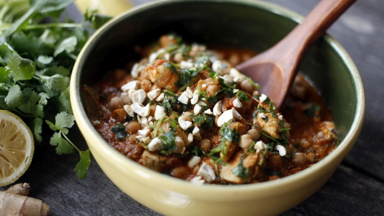 Csicseriborsó curry