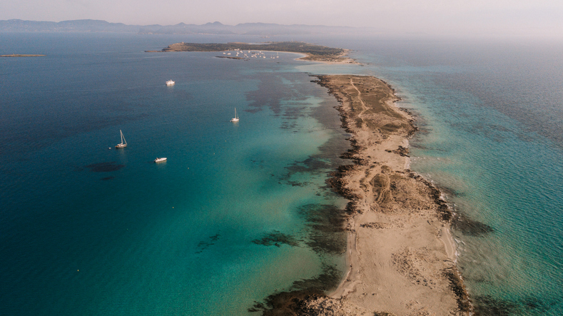 Formentera drónfelvétel