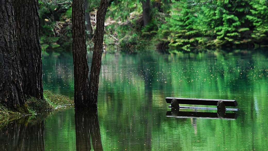 Grüner See, azaz a zöld tó Ausztriában.