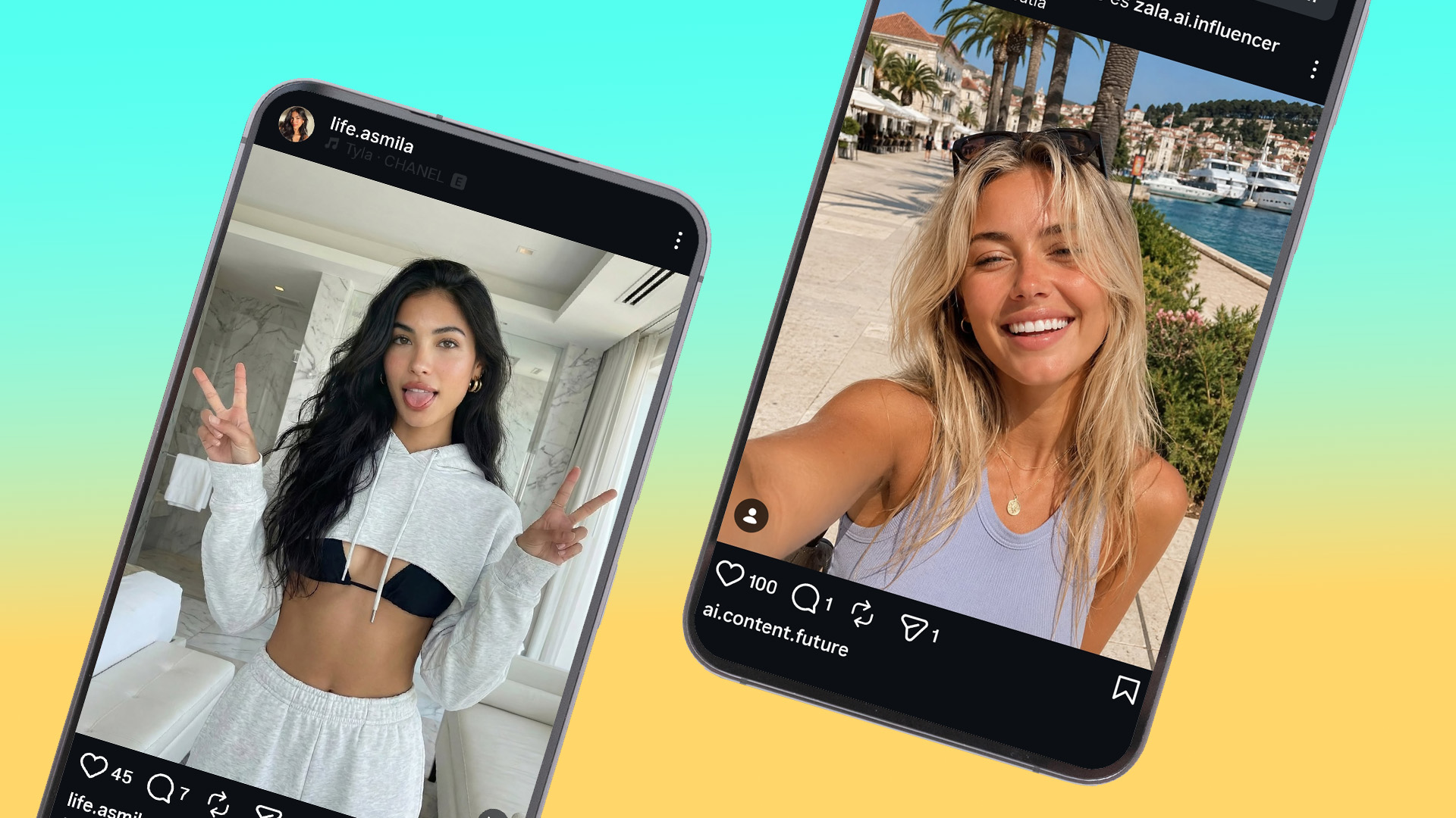 Fake instagram influenszerek