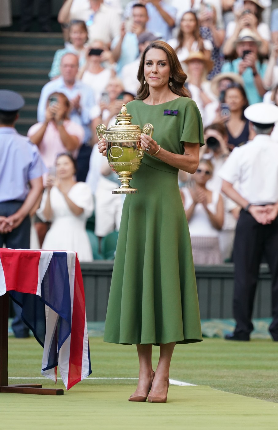 Katalin hercegné serleget ad át Wimbledonban.