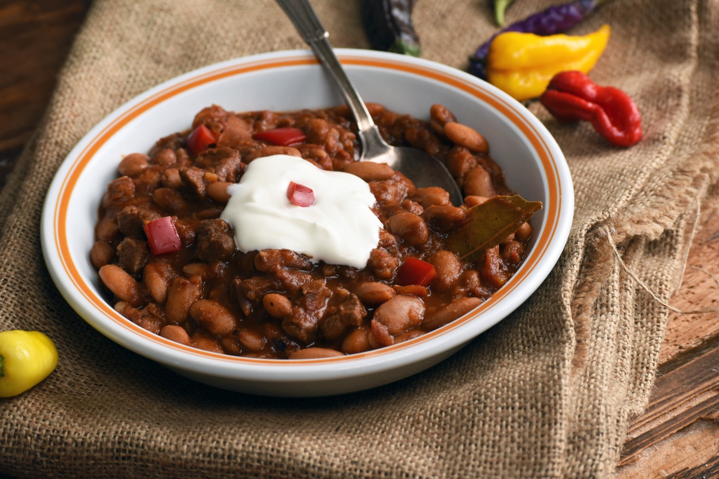 Régimódi chilis bab