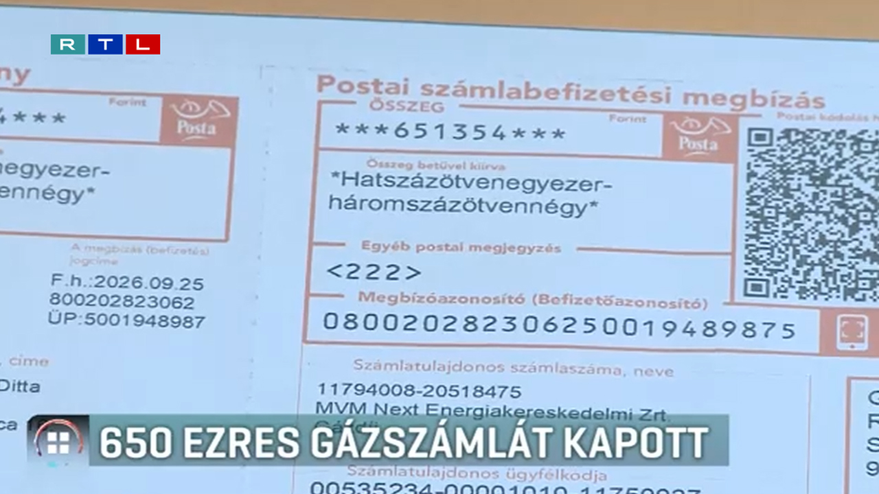 650 ezres gázszámla