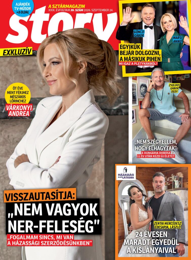 Várkonyi Andrea a férjéről: „Sokkal fontosabb nekem, hogy ő szeressen, mint hogy mi van a házassági szerződésben”